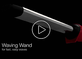 Elliptical curling wand top
